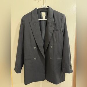 H&M oversized black blazer size XS